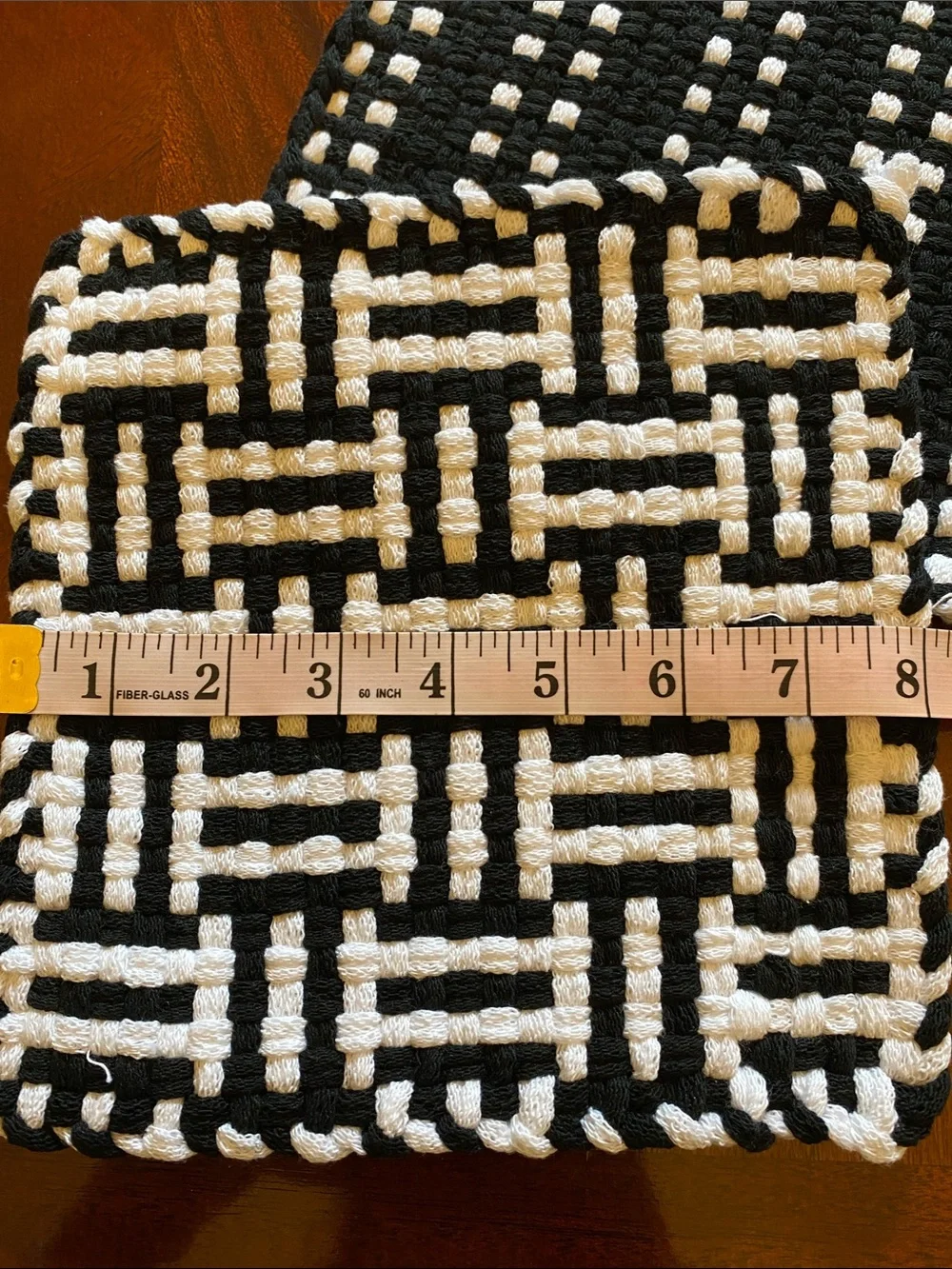 Handmade 100% Cotton Black & White Woven Kitchen Potholder Set